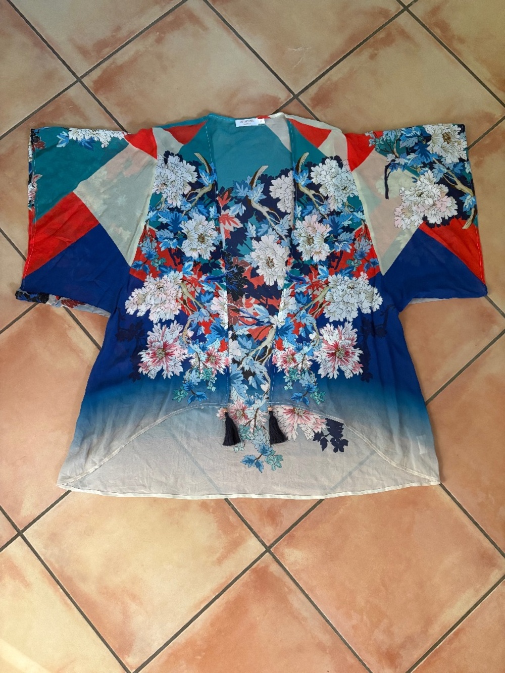 Beautiful Johnny Was Floral Silk Kimono
